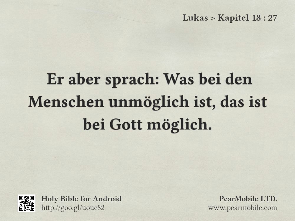 Lukas, Kapitel 18:27